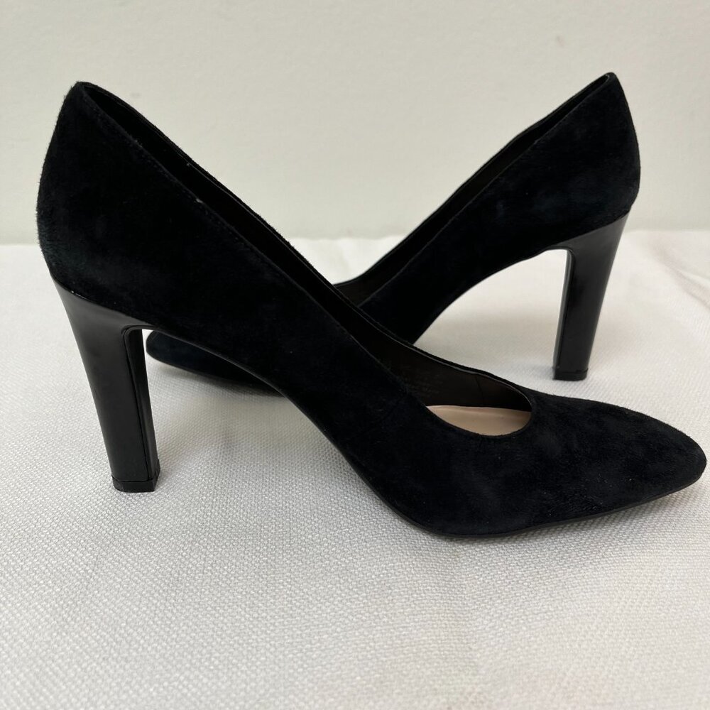 Franco Sarto Black Tawny Suede Pump Heel Women's Size 7 - Picture 5 of 15